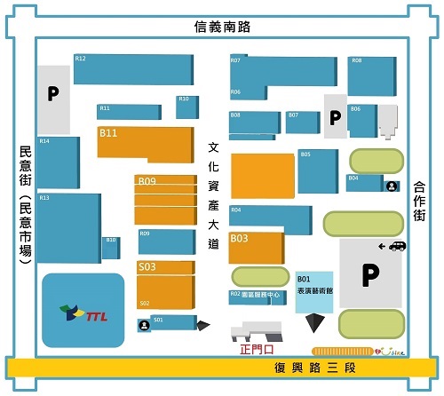 2021 巡迴書展 台中_園區地圖